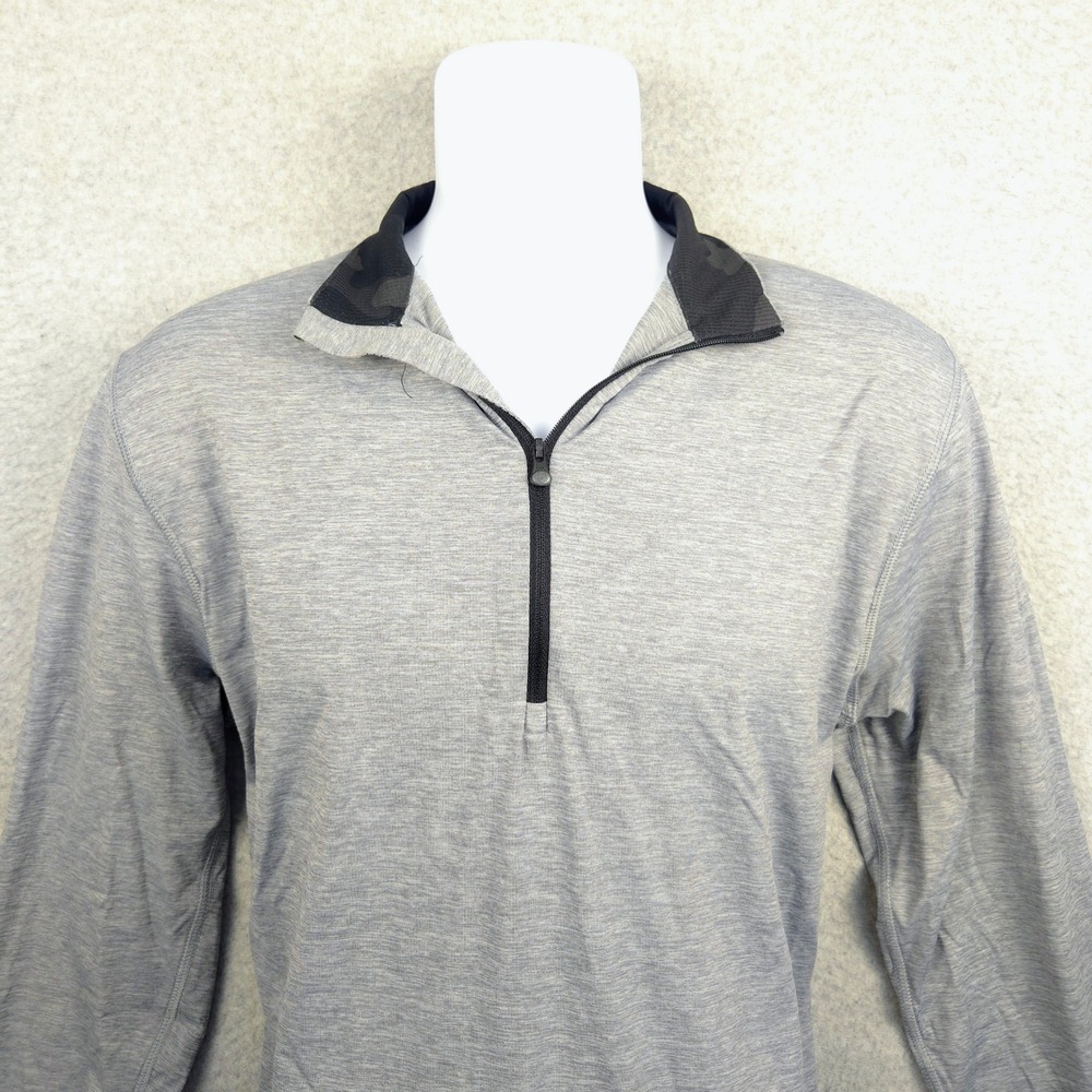 GREYSON Mens Long Sleeve 1/4 Zip Pullover Athletic Shirt‎ BRRR Tech L